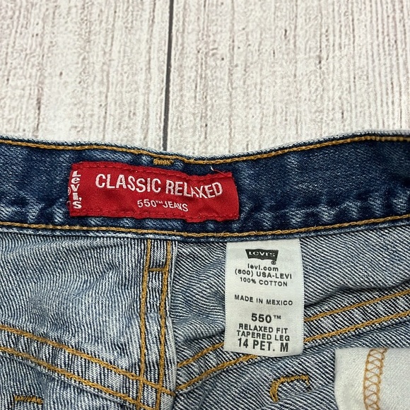 Levi’s 550 Vintage Relaxed Fit Tapered Leg Denim Women’s Jeans Size 14 Petite - Picture 6 of 12